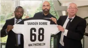  ?? FOTO BELGA ?? Vanden Borre krijgt bij Mazembe het nummer 68, ‘toevallig’ ook het huisnummer van zijn appartemen­t toen hij zijn carrière startte bij Anderlecht.