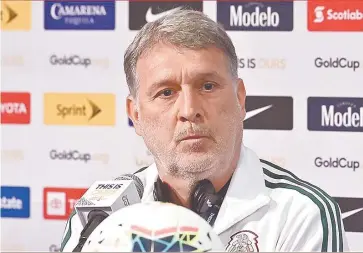  ??  ?? Gerardo Martino tiene paso perfecto como técnico del Tri.