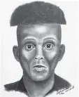  ??  ?? RCMP are looking for a suspect resembling this sketch who is suspected of shooting at police.