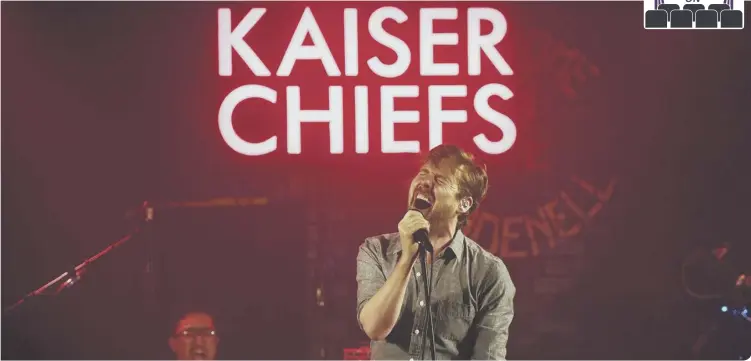  ??  ?? Kaiser Chiefs performing at Brudenell Social Club in Leeds in 2019 (photo: Jonathan Gawthorpe)
