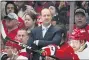  ?? AL DRAGO — THE ASSOCIATED PRESS FILE ?? In this Jan. 16, 2020 file photo, Washington Capitals head coach Todd Reirden watches during the second period of an NHL hockey game against the New Jersey Devils in Washington. The Washington Capitals have fired Reirden after a second consecutiv­e firstround exit in the playoffs. General manager Brian MacLellan announced the move Sunday, Aug. 23 three days after the Capitals lost to former coach Barry Trotz’s New York Islanders in a five-game series.