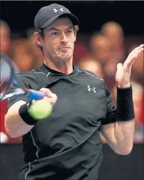  ?? Picture: Getty ?? MAKING A RACKET: Andy Murray fought back to beat Gilles SImon.