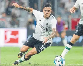  ?? FOTO: J.A. SIRVENT ?? Coutinho parece una opción más factible que la de Dembelé