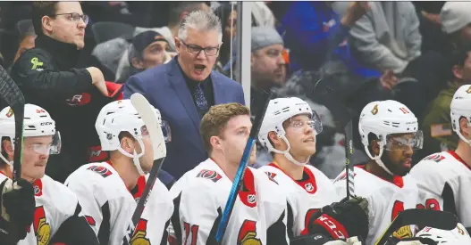  ?? BRUCE BENNETT/GETTY IMAGES ?? Chicago Blackhawks assistant coach Marc Crawford, seen during his days with the Ottawa Senators, is facing abuse allegation­s from former players.