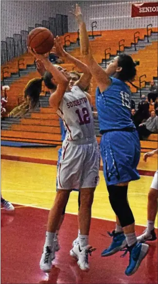  ?? DIGITAL FIRST MEDIA FILE PHOTO ?? Souderton’s Megan Walbrandt looks to lead the Indians past Upper Dublin on Wednesday night.