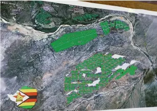  ??  ?? A section of the vast Chiredzi map hosting Chilonga