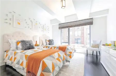  ?? DESIGN RECIPES ?? Orange helps make this children’s bedroom feel fun and festive.