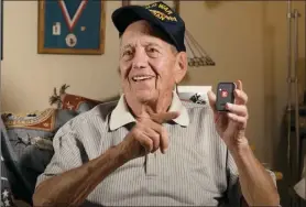  ??  ?? WWII HERO GETS TO STAY AT HOME: Pete Shaw has always been sharp as a tack, but when the minor falls started, Pete nearly landed in a nursing home. But Pete dodged all that when his daughterin-law found this number (1-800-929-8049 EXT: FHHW506) and got him a tiny medical alert device that instantly connects him to help whenever and wherever he needs it with no monthly bills ever.