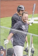  ?? Kathy Willens / Associated Press ?? New York Yankees Brett Gardner, left and Jay Bruce, right, will take on the Blue Jays Thursday.