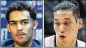  ??  ?? Rookie Trae Young (left) and Jeremy Lin, who’s coming back from a knee injury, will compete to start at point guard.