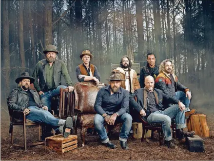  ?? COURTESY OF DIEGO PERNÍA ?? The Zac Brown Band has stayed busy recording new music this summer.