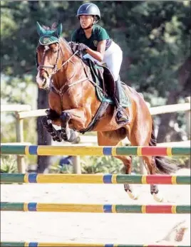  ?? (Courtesy pic) ?? 14-year-old Khetsiwe James seeks sponsorshi­p in efforts of realising her Youth Olympic Games 2026 participat­ion in the Show Jumping category.