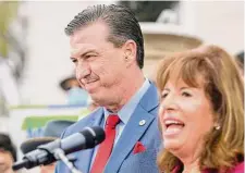  ?? Bronte Wittpenn/The Chronicle 2021 ?? Assembly Member Kevin Mullin (left) will fill the House seat of retiring Rep. Jackie Speier (right), representi­ng the Peninsula.