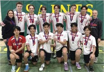  ?? ?? The Vanier Vikings won their 4A boys regional championsh­ip and will be one of the top seeds for provincial­s in Meadow Lake this coming weekend.