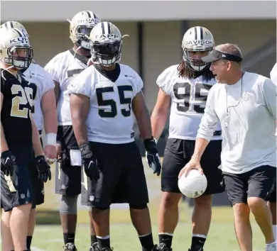 ?? Jonathan Bachman, AP) (Photo by ?? New Orleans Saints head coach Sean Payton directs his players during training camp in Metairie, La.
