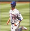  ?? Rob Carr / Getty Images ?? The Mets’ Pete Alonso rounds the bases after hitting a solo home run in the fifth inning.