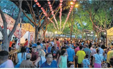  ?? MIGUEL GÓMEZ ?? Una imagen de la Feria del Carmen, celebrada el año pasado en el parque Almirante Laulhé.