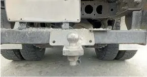  ??  ?? Towbars on more than 1400 small trucks, tipper trucks, motorhomes and goods vans cannot be used until they have been recertifie­d.