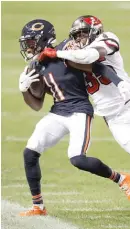  ?? JEFF HAYNES/AP ?? Receiver Darnell Mooney has made an immediate impact on the Bears as a rookie.