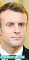  ??  ?? Emmanuel Macron