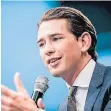  ??  ?? Der österreich­ische Außenminis­ter Sebastian Kurz im Interview