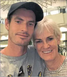  ??  ?? Andy Murray with proud mum Judy at his side in Melbourne