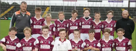  ??  ?? The runners-up from Piercestow­n before the final in Innovate Wexford Park.