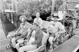  ?? GAMBLE FAMILY/ ?? The Gamble family checks out an airboat tour while spending time in Florida. COURTESY