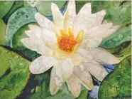  ?? PHOTO FROM THE ARTIST ?? “Water Lily” is Kim Tilly’s tribute to nature.