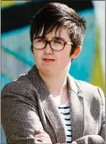  ??  ?? TRIBUTES: Lyra McKee was filming a riot when she was shot