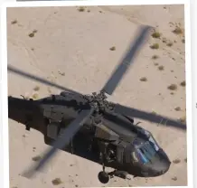  ??  ?? UH-60 Black Hawk er blitt den amerikansk­e haerens fremste multirolle­helikopter.