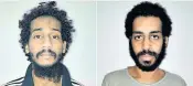  ??  ?? Barbaric terrorists: Shafee El-sheikh, left, and Alexanda Kotey