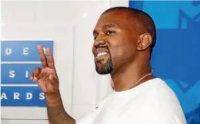  ?? PHOTO: REUTERS ?? Kanye West says he got rid of his smartphone ‘‘so I can have air to create’’.