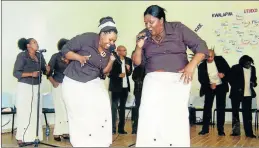  ?? Picture: SINO MAJANGAZA ?? PRAISING LORD: East London Gospel Group Lord Comforters will be honoured at the weekend during the Umtiza Arts Festival