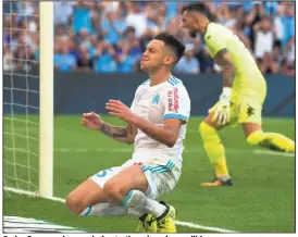  ?? (Photo AFP) ?? Exclu, Ocampos incarne la frustratio­n olympienne d’hier.