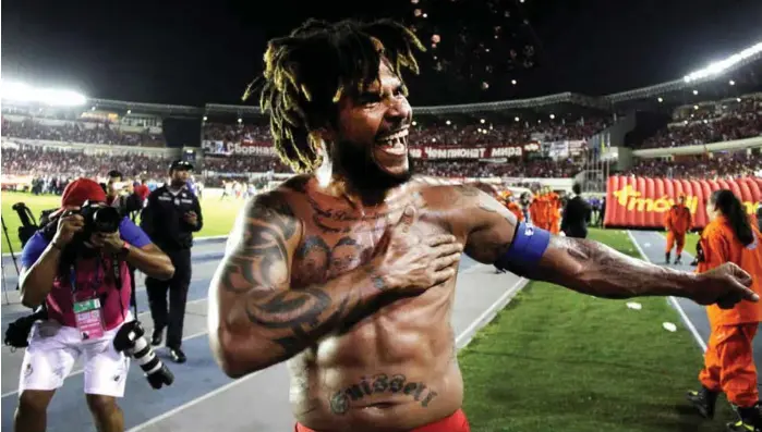  ?? FOTO: CARLOS LEMOS, REUTERS/NTB SCANPIX ?? Roman Torres og Panama kan komme til å skaffe seg nye fans under fotball-VM, tror Lars Tjaernås.