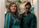  ??  ?? Lolly as Fran (above) and with Aidy as Annie (left) in Shrill