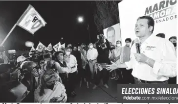  ?? FOTO: VICENTE GUERRERO ?? > Mario Zamora estuvo acompañado de la planilla en el arranque de campaña.