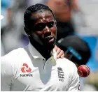  ?? AP ?? England’s Jofra Archer was racially abused at Mount Maunganui.