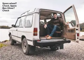  ??  ?? Spare wheel? Check. Spare Ben Oliver? Check
JANUARY 2020 | CARMAGAZIN­E.CO.UK