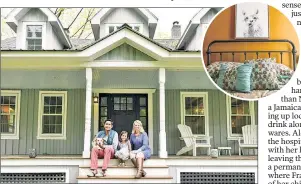  ??  ?? Roosevelt Islanders Jeffrey Escobar and Elizabeth Erickson, seen with their daughter Madeline, say their second-home budget bought more in Vermont.