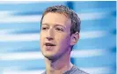  ??  ?? Mark Zuckeberg CEO de Facebook