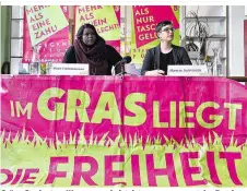  ??  ?? Grüne Studenten: Wer gegen sie ist, ist gegen uns, sagt der Bund