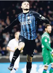  ??  ?? Inter Milan’s Mauro Icardi