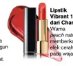  ??  ?? LIPSTIK VIBRANT 182 DARI CHANEL.
peach