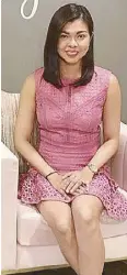  ??  ?? Mars Balajadia, president and CEO of Mecca. Her current favorite treatment is Eximia.