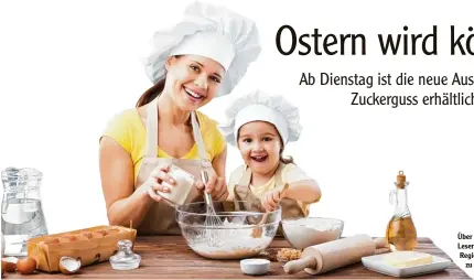  ??  ?? Über 60 feine Backrezept­e von Leserinnen und Lesern unserer Region sind im neuen Zuckerguss zu finden.