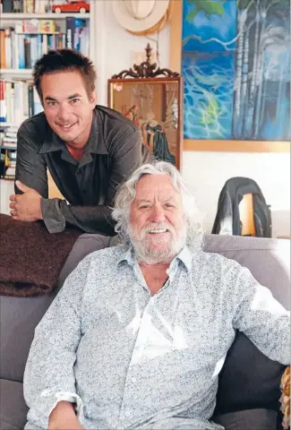  ?? Photo: MARION VAN DIJK/FAIRFAX NZ ?? Set wizards: The Hobbit production designer Dan Hennah, of Orinoco, and his son-in-law, set decorator Ra Vincent, are up for Academy Awards for their work on the first Hobbit film.