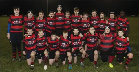  ??  ?? The Arklow RFC side who lost out to Wexford Wanderers at home last week.