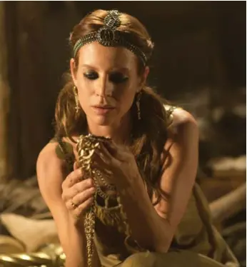  ??  ?? Jessalyn Gilsig in Vikings. Gilsig asked to be written out of the show so she could spend more time with her family.